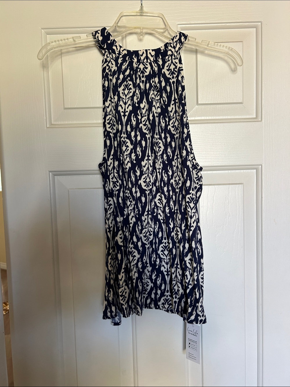 Flowy Navy Blue Tank Top